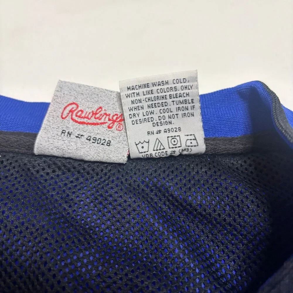 Rawlings Men's Sport Water Repellent Windbreaker Vest Pockets Golf Hiking VTG